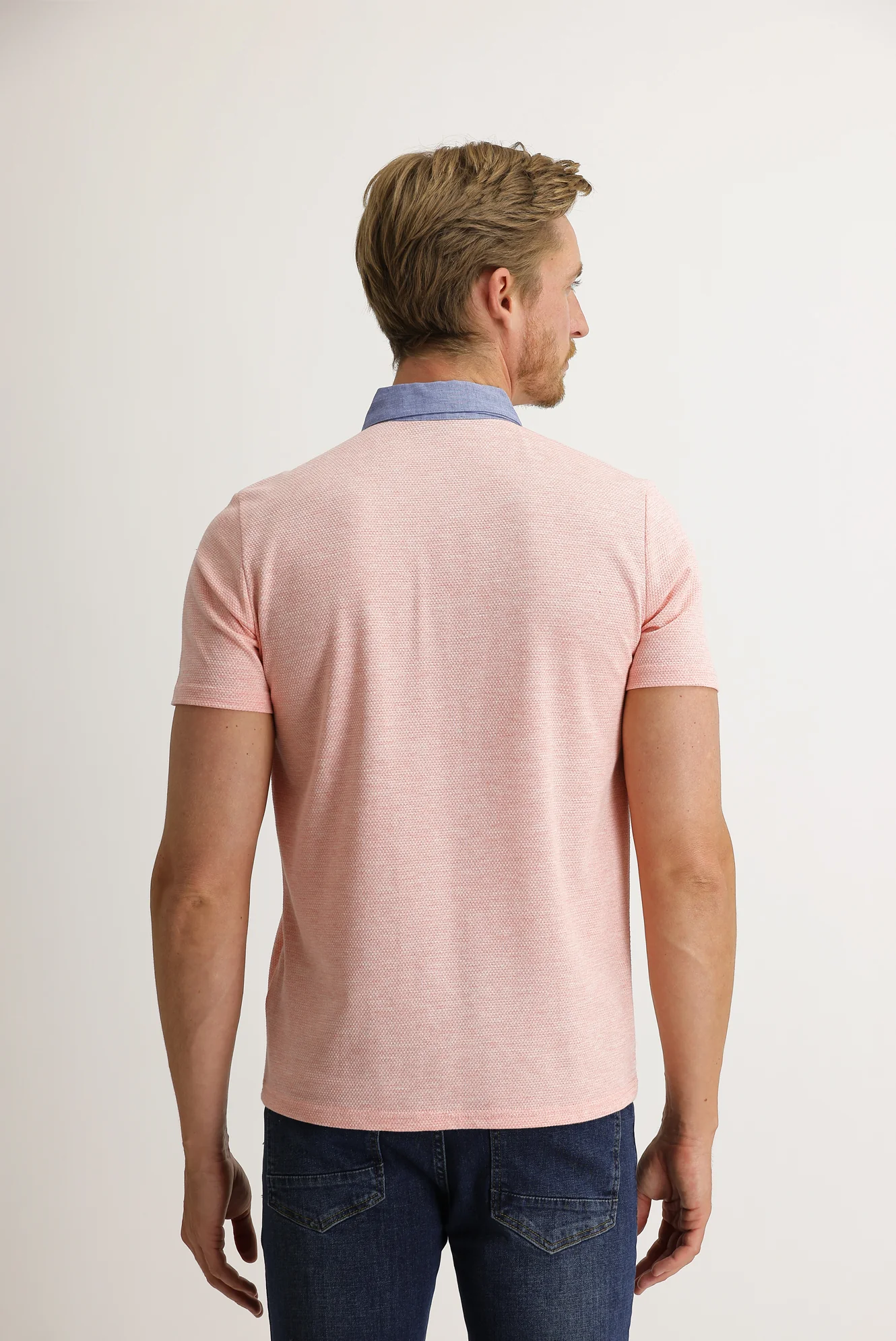 Yavru Ağzı Polo Yaka Regular Fit Tişört - Image 4