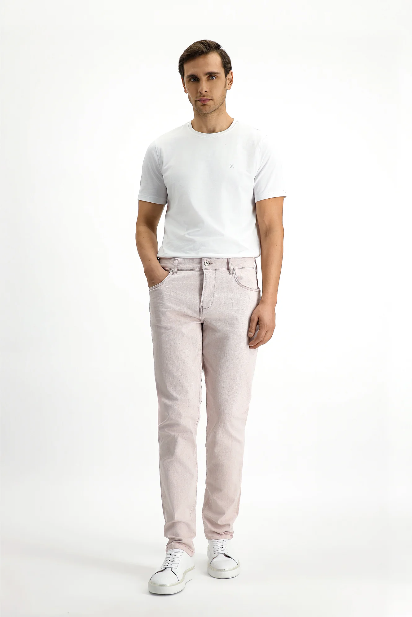 Yavru Ağzı Slim Fit Dar Kesim Likralı Denim Pantolon - Image 4
