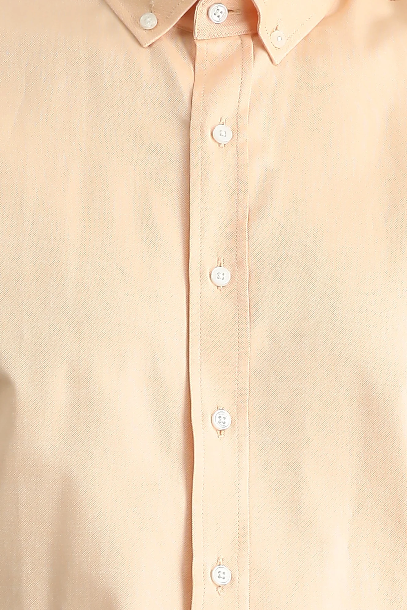 Yavru Ağzı Uzun Kol Slim Fit Dar Kesim Oxford Pamuk Düğmeli Yaka Gömlek - Image 5