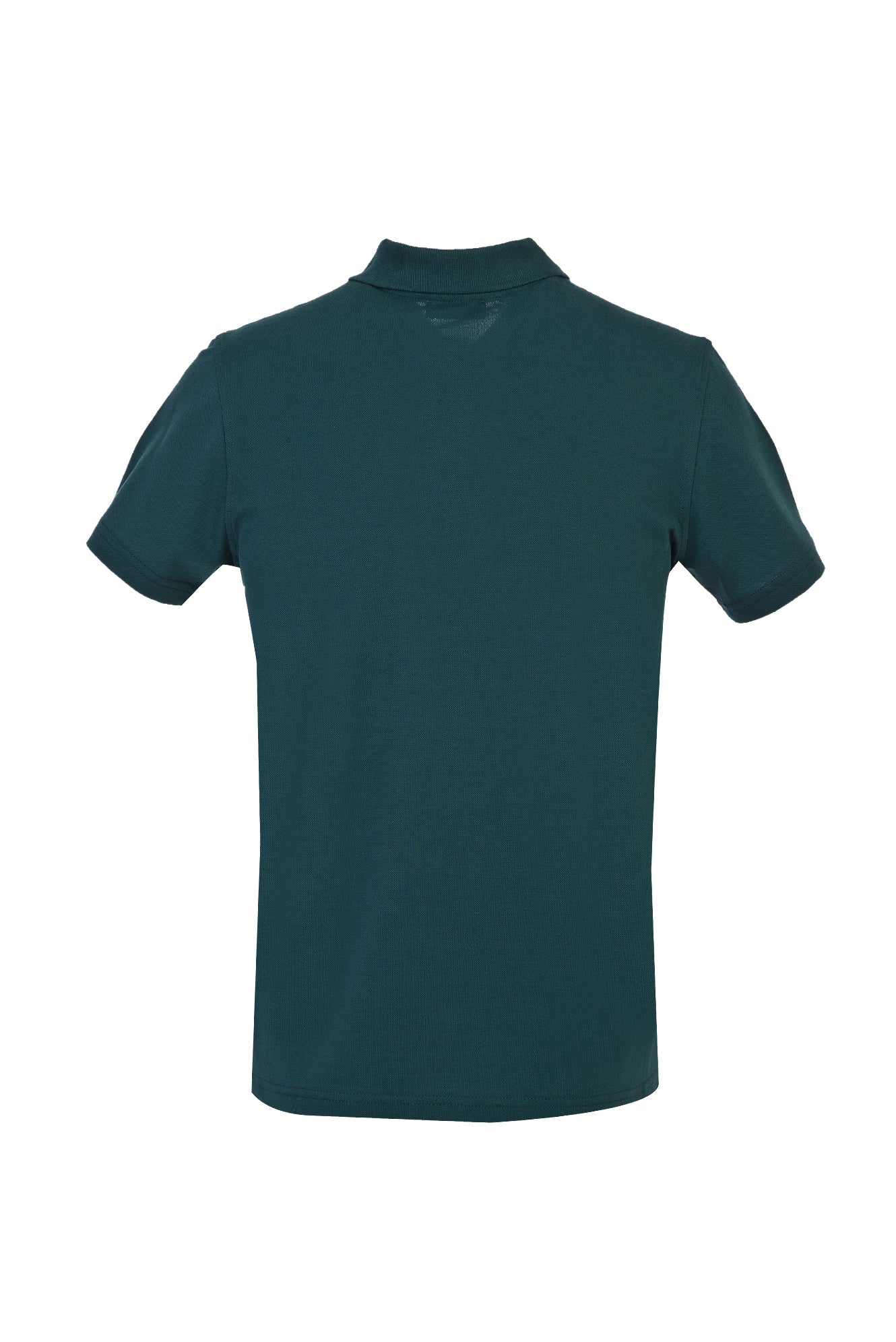 Zümrüt Yeşili Cepli Polo Yaka Regular Fit Pamuk Tişört - Image 2
